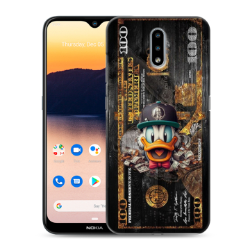 Силиконовый чехол на Nokia 2.3 с принтом Дональд Дак Доллар Силиконовый чехол на Nokia 2.3 с принтом Дональд Дак Доллар
