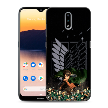 Силиконовый чехол на Nokia 2.3 с принтом Атака титанов Силиконовый чехол на Nokia 2.3 с принтом Атака титанов