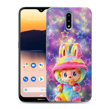 Силиконовый чехол на Nokia 2.3 с принтом Labubu Лабубу Силиконовый чехол на Nokia 2.3 с принтом Labubu Лабубу