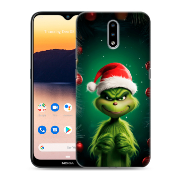 Силиконовый чехол на Nokia 2.3 с принтом Гринч Новый год Рождество