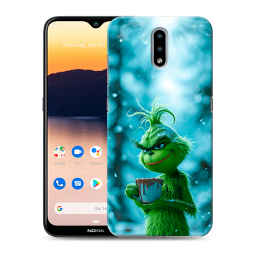 Силиконовый чехол на Nokia 2.3 с принтом Новый год гринч