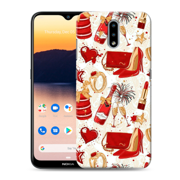 Силиконовый чехол на Nokia 2.3 с принтом Новый год