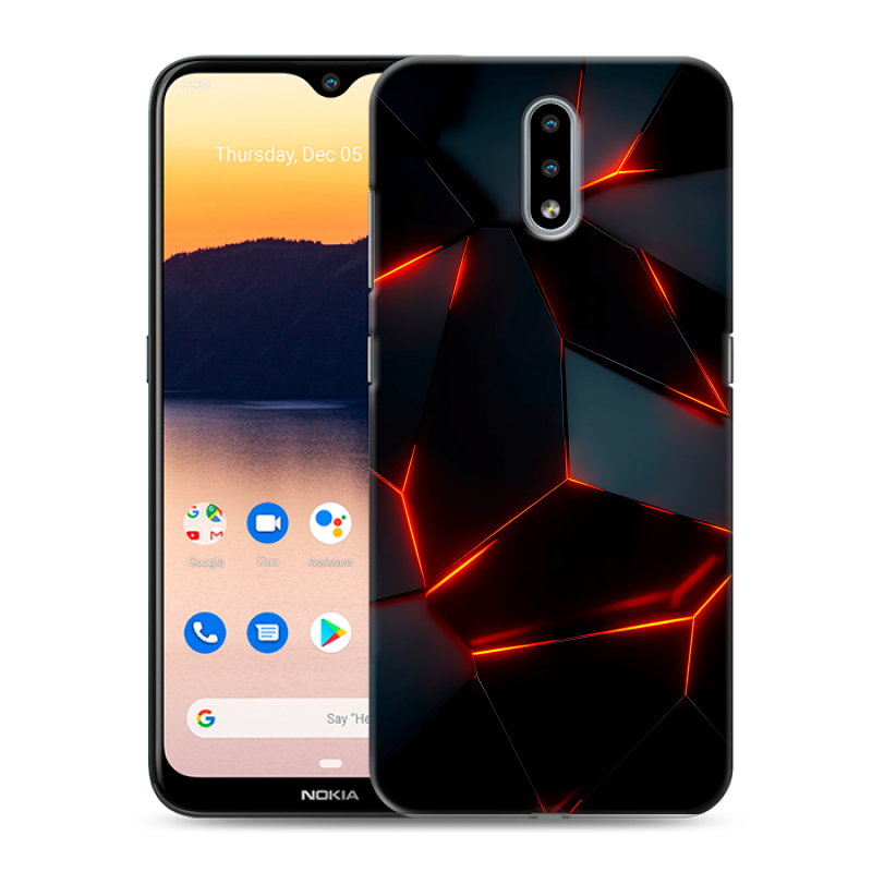 Силиконовый чехол на Nokia 2.3 с принтом Яркие абстракции Силиконовый чехол на Nokia 2.3 с принтом Яркие абстракции