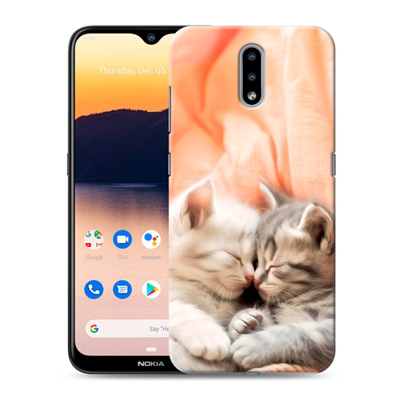 Силиконовый чехол на Nokia 2.3 с принтом Котята Силиконовый чехол на Nokia 2.3 с принтом Котята