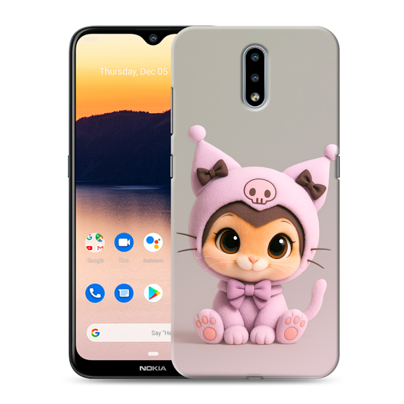 Силиконовый противоударный чехол на Nokia 2.3 с принтом Куроми Kuromi Силиконовый противоударный чехол на Nokia 2.3 с принтом Куроми Kuromi