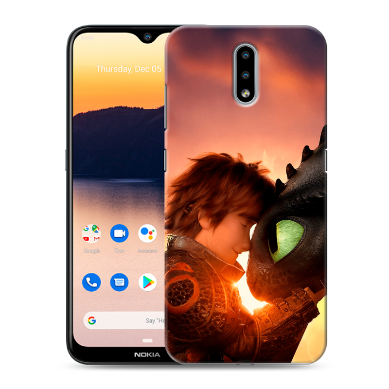 Силиконовый противоударный чехол на Nokia 2.3 с принтом Как приручить дракона Силиконовый противоударный чехол на Nokia 2.3 с принтом Как приручить дракона