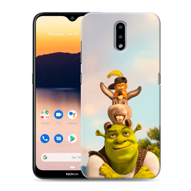 Силиконовый противоударный чехол на Nokia 2.3 с принтом Шрек Shrek Силиконовый противоударный чехол на Nokia 2.3 с принтом Шрек Shrek