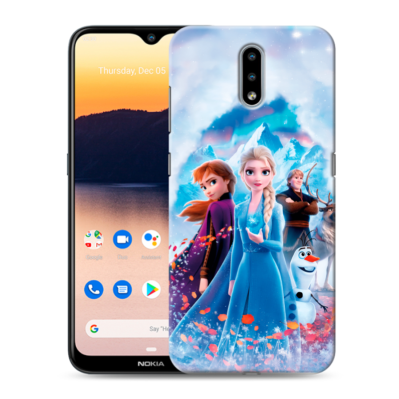 Силиконовый чехол на Nokia 2.3 с принтом Холодное сердце Frozen Силиконовый чехол на Nokia 2.3 с принтом Холодное сердце Frozen