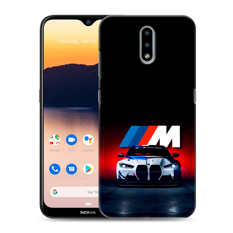 Силиконовый противоударный чехол на Nokia 2.3 с принтом БМВ BMW Силиконовый противоударный чехол на Nokia 2.3 с принтом БМВ BMW