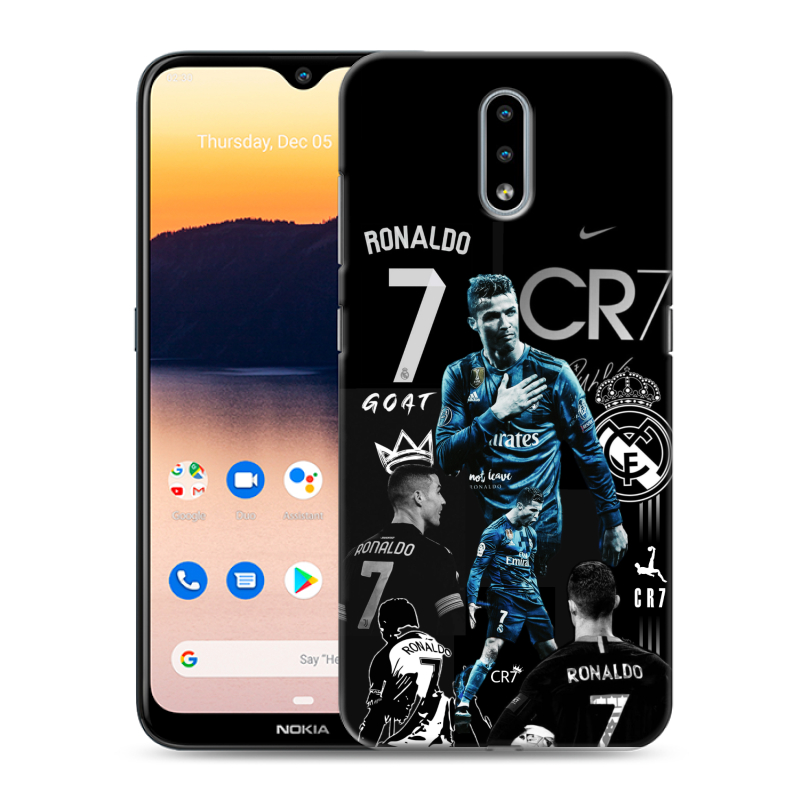 Силиконовый противоударный чехол на Nokia 2.3 с принтом Реал Роналдо Силиконовый противоударный чехол на Nokia 2.3 с принтом Реал Роналдо