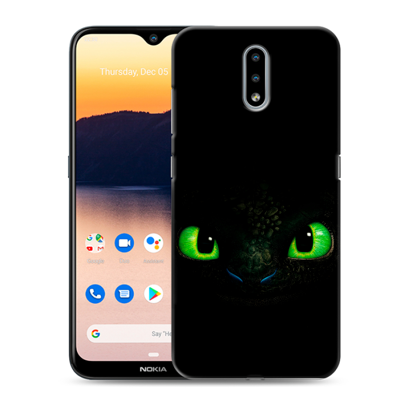 Силиконовый противоударный чехол на Nokia 2.3 с принтом Как приручить дракона Силиконовый противоударный чехол на Nokia 2.3 с принтом Как приручить дракона