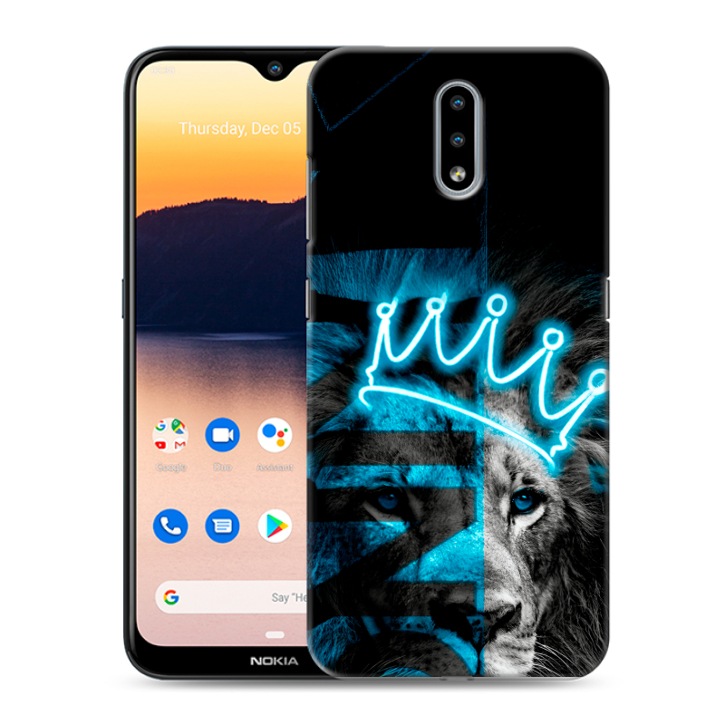 Силиконовый чехол на Nokia 2.3 с принтом Король лев Силиконовый чехол на Nokia 2.3 с принтом Король лев