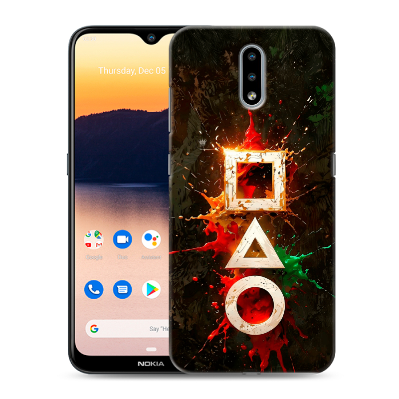 Силиконовый чехол на Nokia 2.3 с принтом Squid Game Игра кальмара Силиконовый чехол на Nokia 2.3 с принтом Squid Game Игра кальмара