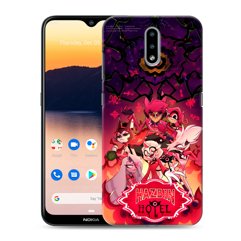 Силиконовый противоударный чехол на Nokia 2.3 с принтом Hazbin Hotel Отель Хазбин Силиконовый противоударный чехол на Nokia 2.3 с принтом Hazbin Hotel Отель Хазбин