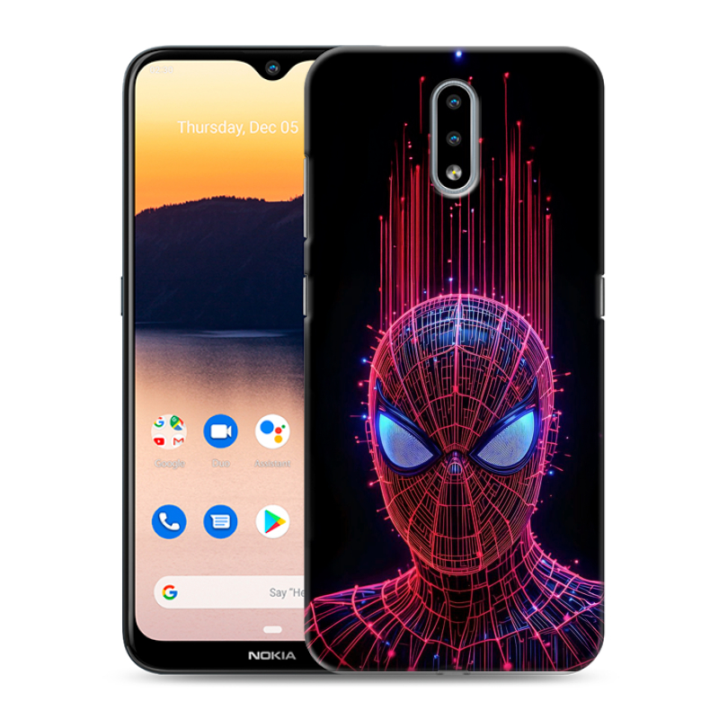 Силиконовый чехол на Nokia 2.3 с принтом Spiderman Человек паук Силиконовый чехол на Nokia 2.3 с принтом Spiderman Человек паук
