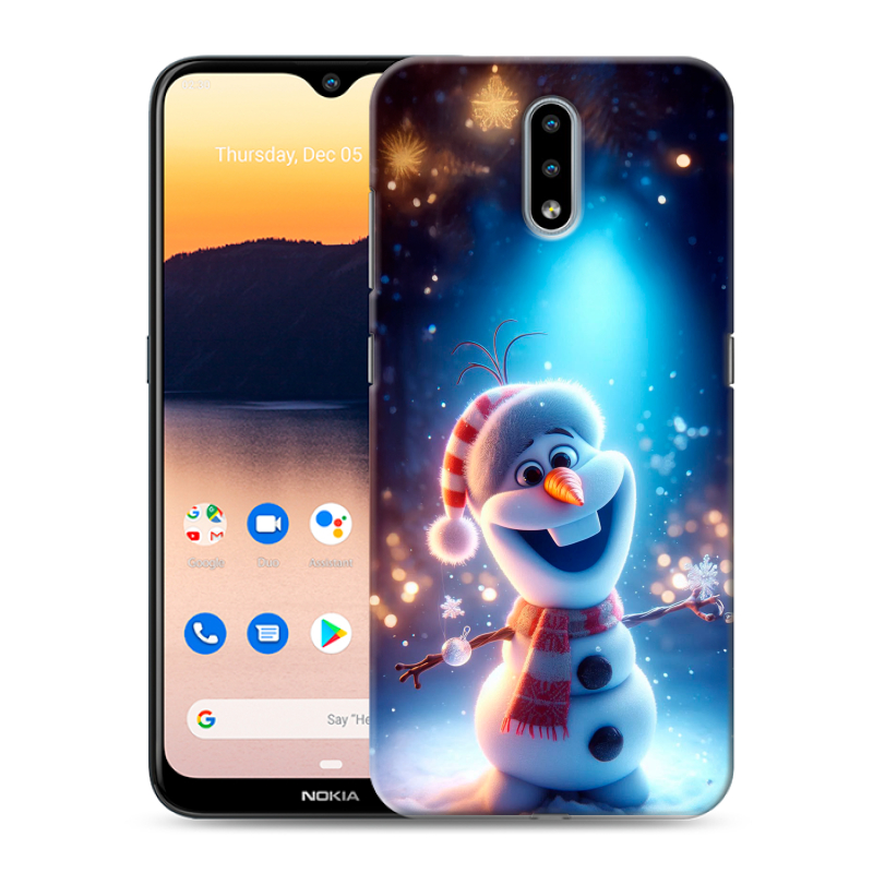 Силиконовый чехол на Nokia 2.3 с принтом Новый год Силиконовый чехол на Nokia 2.3 с принтом Новый год