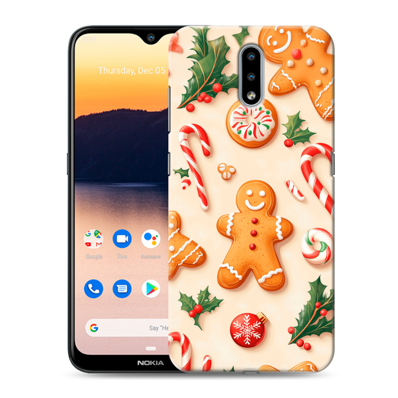 Силиконовый чехол на Nokia 2.3 с принтом Новый год Силиконовый чехол на Nokia 2.3 с принтом Новый год