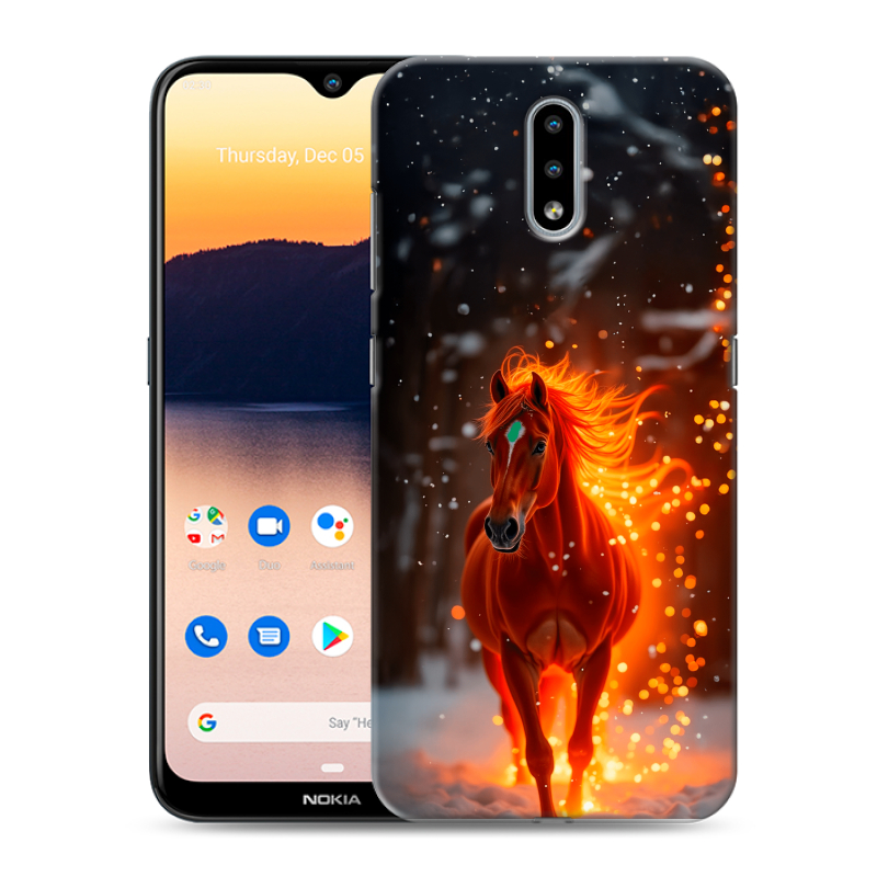 Силиконовый чехол на Nokia 2.3 с принтом Новый год Силиконовый чехол на Nokia 2.3 с принтом Новый год