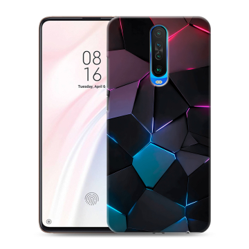 Силиконовый чехол на Xiaomi RedMi K30 с принтом Геометрия неона Силиконовый чехол на Xiaomi RedMi K30 с принтом Геометрия неона
