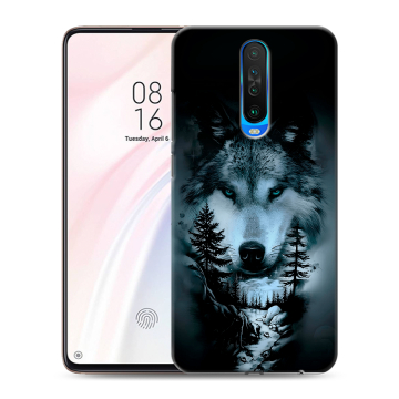 Силиконовый чехол на Xiaomi RedMi K30 с принтом Лесной волк Силиконовый чехол на Xiaomi RedMi K30 с принтом Лесной волк