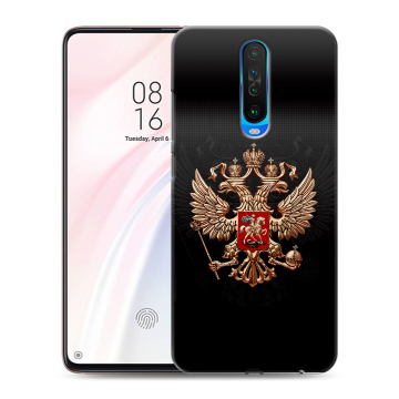 Силиконовый чехол на Xiaomi RedMi K30 с принтом Герб России Силиконовый чехол на Xiaomi RedMi K30 с принтом Герб России