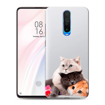 Силиконовый чехол на Xiaomi RedMi K30 с принтом Кошки Силиконовый чехол на Xiaomi RedMi K30 с принтом Кошки