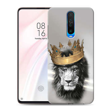 Силиконовый чехол на Xiaomi RedMi K30 с принтом Лев с короной Силиконовый чехол на Xiaomi RedMi K30 с принтом Лев с короной