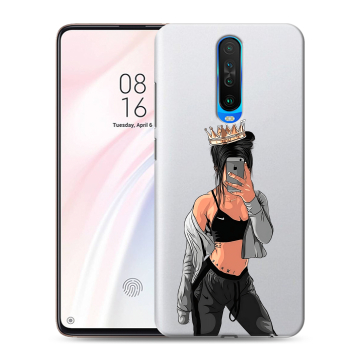 Силиконовый чехол на Xiaomi RedMi K30 с принтом Женские принты Силиконовый чехол на Xiaomi RedMi K30 с принтом Женские принты