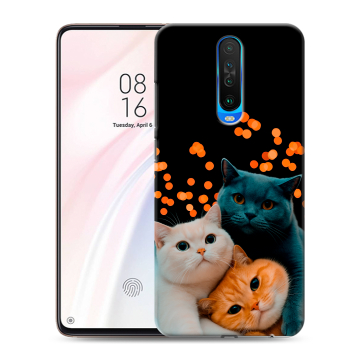 Силиконовый чехол на Xiaomi RedMi K30 с принтом Кошки Силиконовый чехол на Xiaomi RedMi K30 с принтом Кошки
