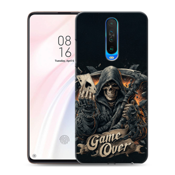 Силиконовый чехол на Xiaomi RedMi K30 с принтом Скелет карты Силиконовый чехол на Xiaomi RedMi K30 с принтом Скелет карты
