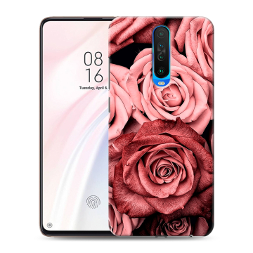 Силиконовый чехол на Xiaomi RedMi K30 с принтом Цветы розы Силиконовый чехол на Xiaomi RedMi K30 с принтом Цветы розы