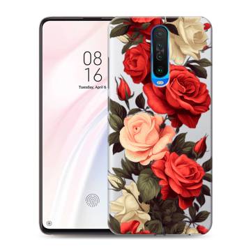 Силиконовый чехол на Xiaomi RedMi K30 с принтом Розы