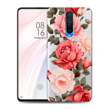 Силиконовый чехол на Xiaomi RedMi K30 с принтом Розы