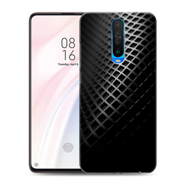 Силиконовый чехол на Xiaomi RedMi K30 с принтом Текстура металла