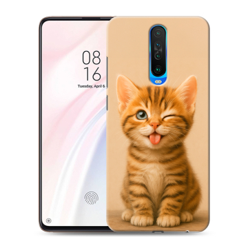 Силиконовый чехол на Xiaomi RedMi K30 с принтом котенок