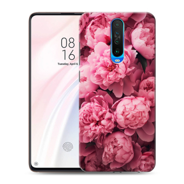 Силиконовый чехол на Xiaomi RedMi K30 с принтом цветы пионы