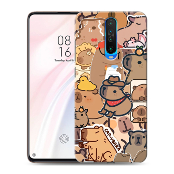 Силиконовый чехол на Xiaomi RedMi K30 с принтом капибара