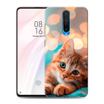 Силиконовый чехол на Xiaomi RedMi K30 с принтом котик