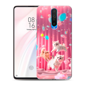 Силиконовый чехол на Xiaomi RedMi K30 с принтом милые котики Силиконовый чехол на Xiaomi RedMi K30 с принтом милые котики