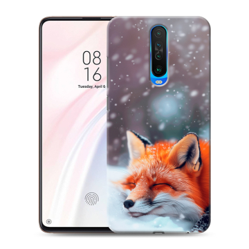 Силиконовый чехол на Xiaomi RedMi K30 с принтом лиса