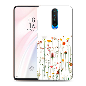 Силиконовый чехол на Xiaomi RedMi K30 с принтом цветы