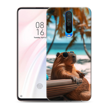 Силиконовый чехол на Xiaomi RedMi K30 с принтом Капибара