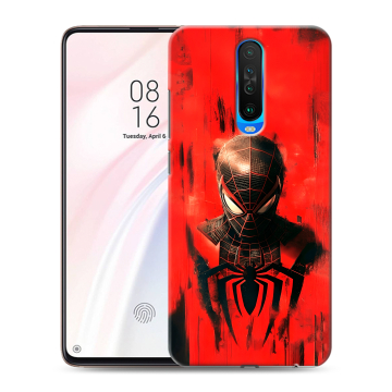 Силиконовый чехол на Xiaomi RedMi K30 с принтом человек паук spiderman
