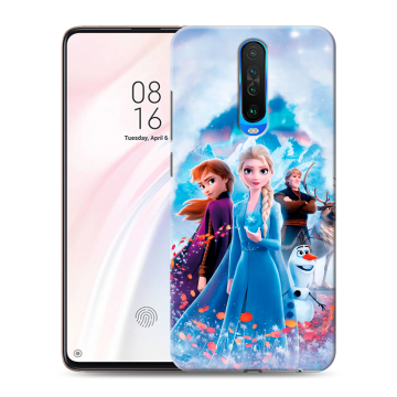 Силиконовый чехол на Xiaomi RedMi K30 с принтом Холодное сердце Frozen