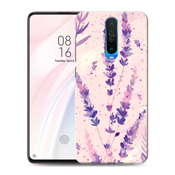 Силиконовый чехол на Xiaomi RedMi K30 с принтом цветы лаванда