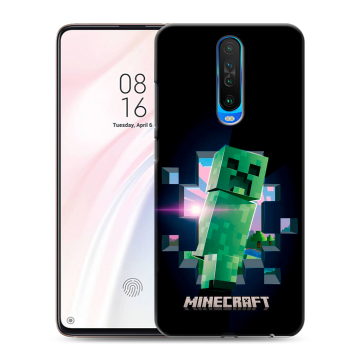 Силиконовый чехол на Xiaomi RedMi K30 с принтом Майнкрафт Minecraft