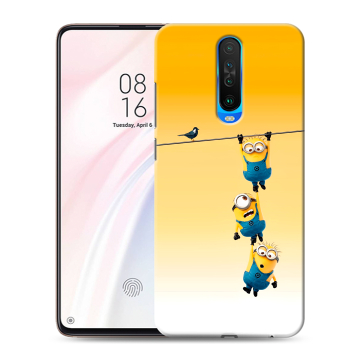 Силиконовый чехол на Xiaomi RedMi K30 с принтом Миньоны