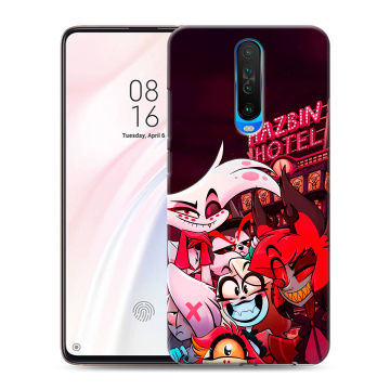 Силиконовый чехол на Xiaomi RedMi K30 с принтом Hazbin Hotel Отель Хазбин