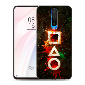 Силиконовый чехол на Xiaomi RedMi K30 с принтом Squid Game Игра кальмара