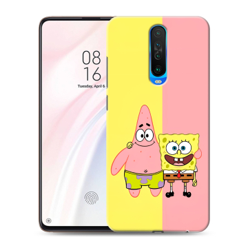 Силиконовый чехол на Xiaomi RedMi K30 с принтом Спанч боб Спанчбоб